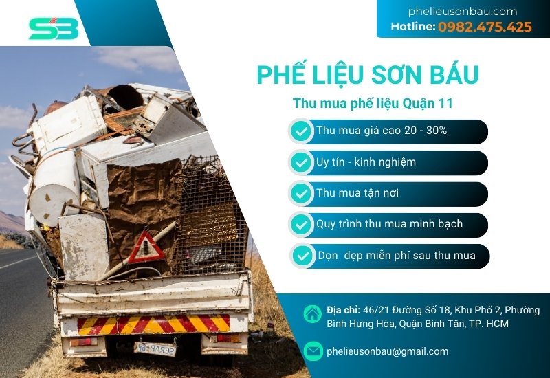 Thu mua phế liệu Quận 11 giá cao tận nơi