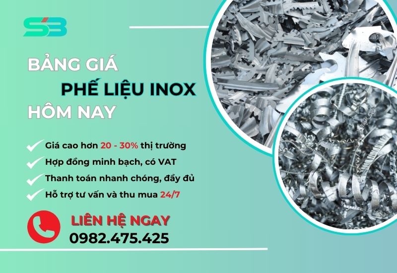 Bảng giá phế liệu inox hôm nay [Vừa cập nhật mới nhất]