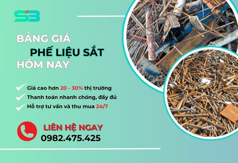 Bảng giá phế liệu sắt thép, giá sắt vụn hôm nay