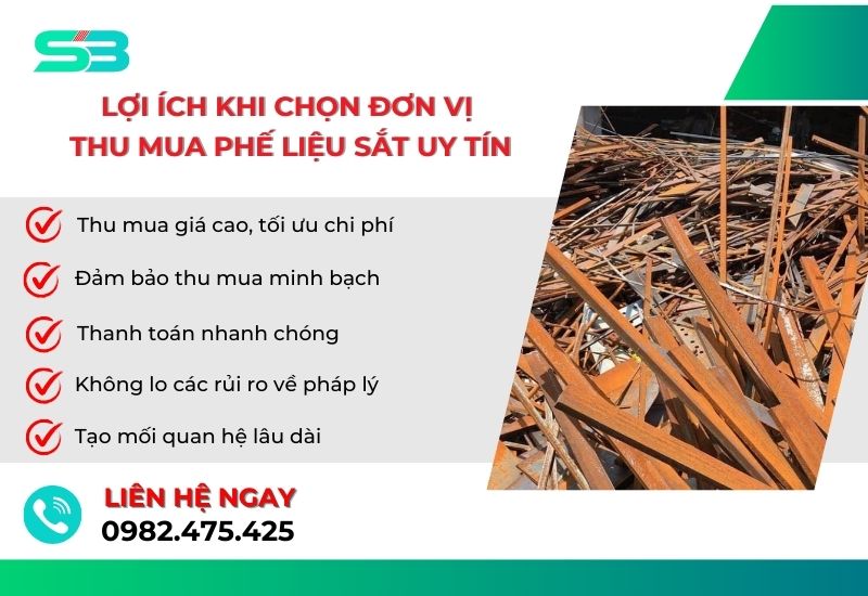 lợi ích khi chọn đơn vị thu mua sắt phế liệu uy tín