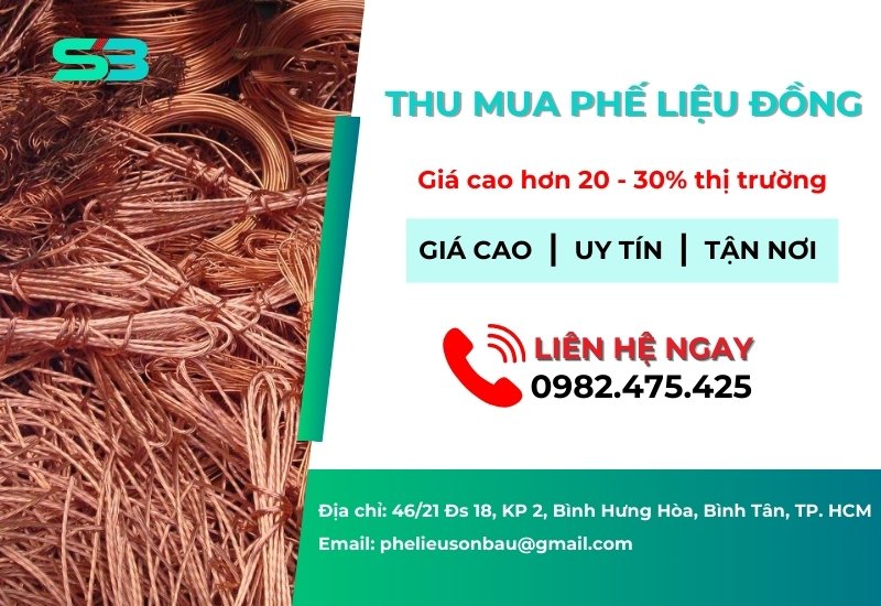 Phế Liệu Sơn Báu - đơn vị uy tín trong việc thu mua phế liệu đồng