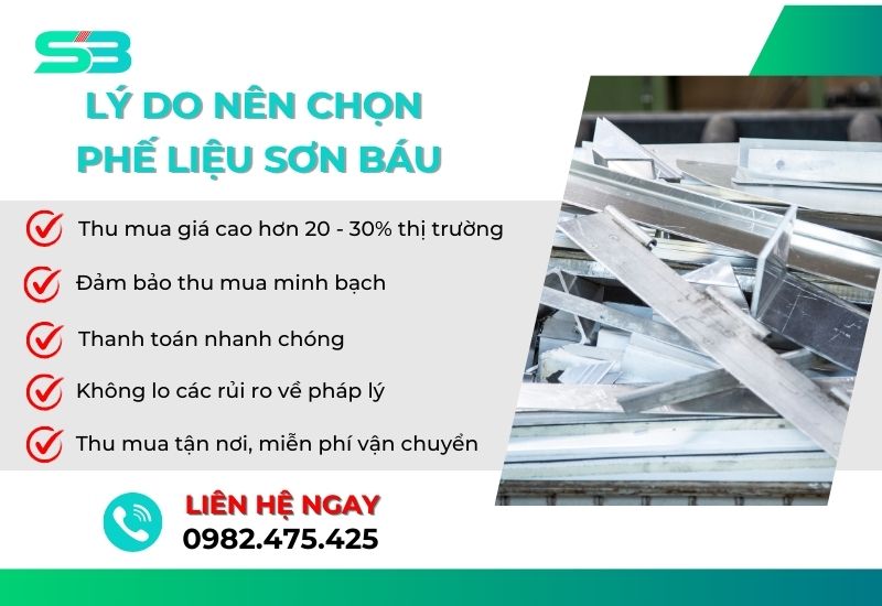 Phế liệu Sơn Báu - Đơn vị thu mua phế liệu inox giá cao