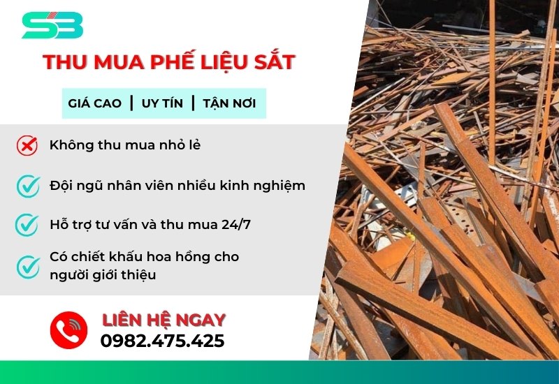 Thu mua phế liệu sắt giá cao, tận nơi, nhanh chóng