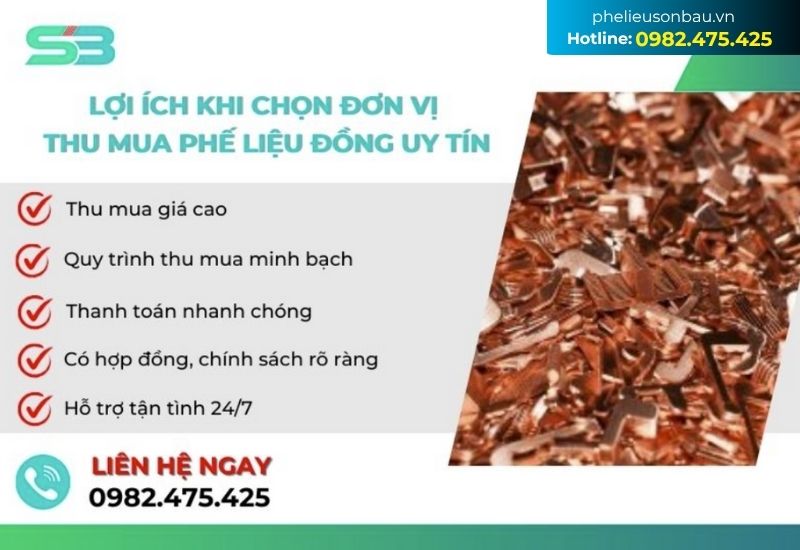 Lợi ích khi chọn đơn vị thu mua phế liệu đồng uy tín