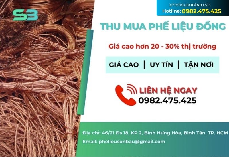 Phế Liệu Sơn báu - Đơn vị thu mua phế liêu đồng giá cao, uy tín