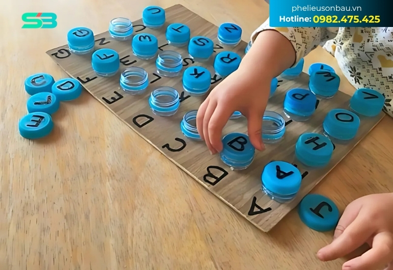 Có thể dùng nắp chai nhựa làm đồ dùng học tập cho trẻ Có thể dùng nắp chai nhựa làm đồ dùng học tập cho trẻ