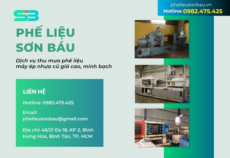 phế liệu sơn báu thu mua máy ép nhựa cũ giá cao