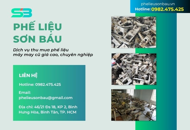 phế liệu Sơn Báu chuyên thu mua máy may cũ giá cao