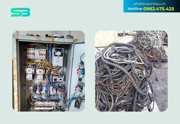 phế liệu trong máy phát điện cũ được thu mua