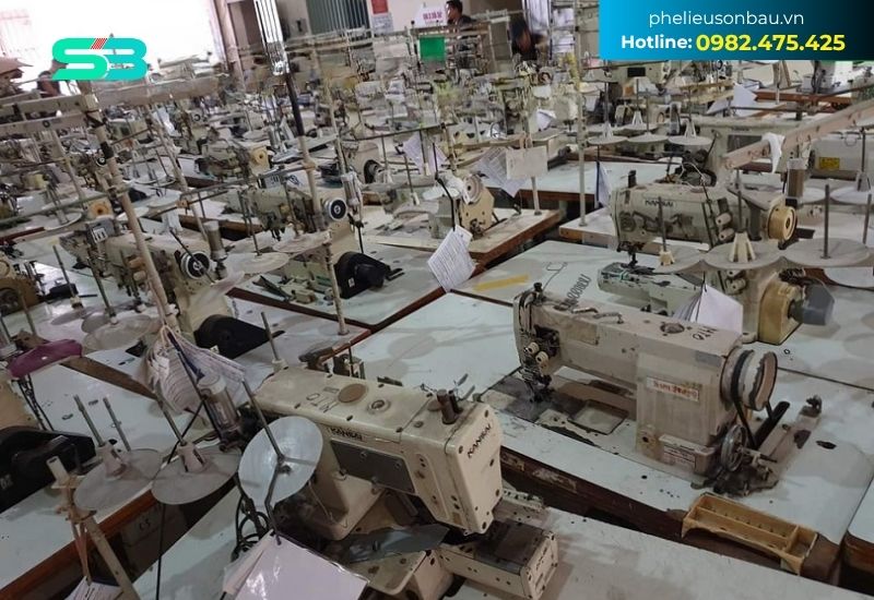 máy may cũ được thu mua tại xưởng