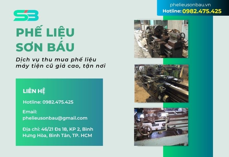 thu mua máy tiện cũ giá cao tại Sơn Báu