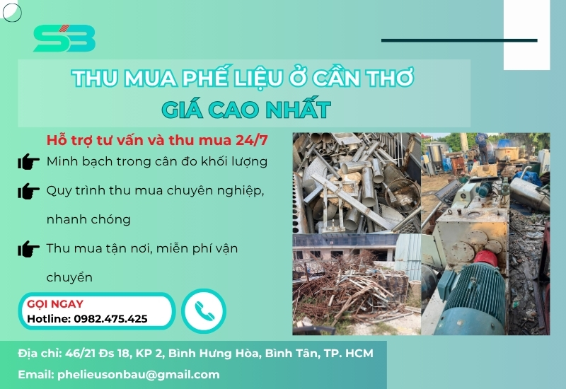 Đơn vị thu mua phế liệu tại Cần Thơ