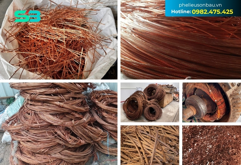 Đồng cáp và đồng đỏ phế liệu giá cao.